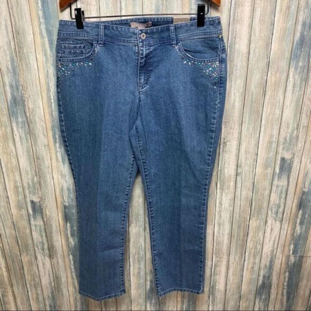 Chico’s Women’s Ankle Jeans sz 12 (Chico sz 2) Slim Leg NEW # W66